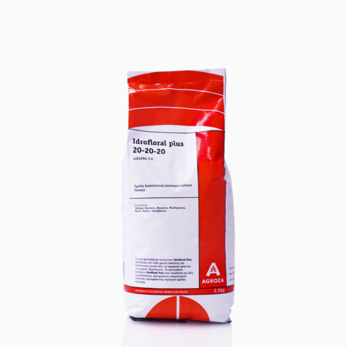 IDRIFLORAL-PLUS 20-20-20 Λίπασμα 20-20-20 ΕΚ σε σκόνη υψηλής συμπύκνωσης και διαλυτότητας, για υδρολίπανση και φυλλολίπανση. NPK 20-20-20 και ιχνοστοιχεία