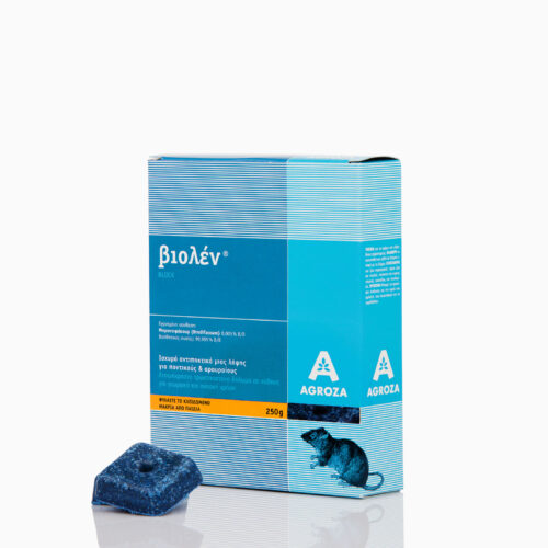 Βιολέν Ποντικοφάρμακο σε κύβο με τρύπα 260 γραμμάρια