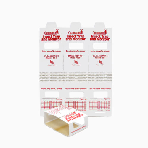 288I-5x5IN-CATCHMASTER εντομοπαγίδα 288i με δόλωμα βανίλια και μελάσσα και κολλητική επιφάνεια, για την παρατήρηση των πληθυσμών των εντόμων.